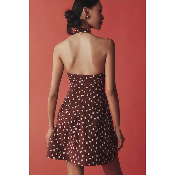 Anthropologie Maeve Square-Neck Fit and Flare Mini Dress - M